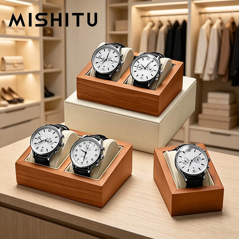 Jewelry Watches Box - MISHITU Massivholz Uhrenaufbewahrungsbox Herren Armbanduhren Organizer