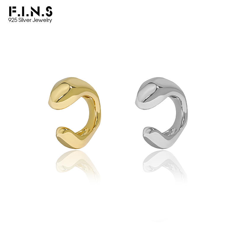 Ear Cuff No Piercing - F.I.N.S 1PC Minimalismus Unregelmäßigen S925 Sterling