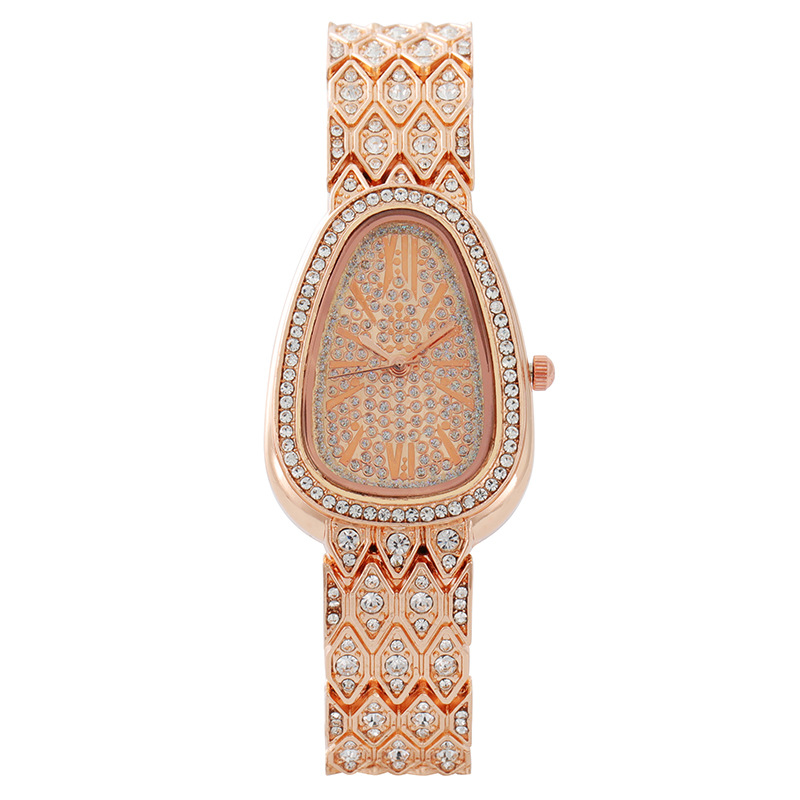 Jewelry Diamond Watches - Luxuriöse Schlangenförmige Diamant-Quarzuhr für Damen Modische