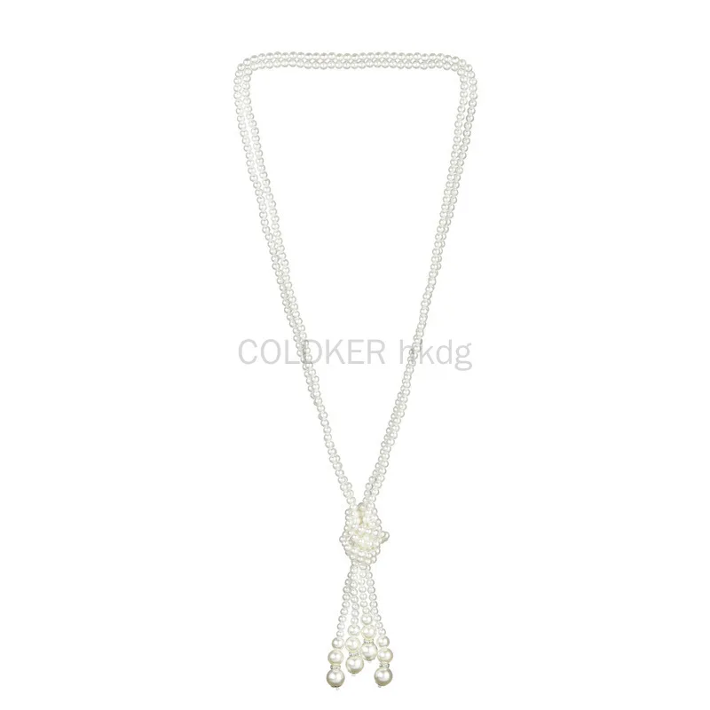 Pearl Necklace - 1920er Jahre Perlenkette Mode Kunstperlen Gatsby