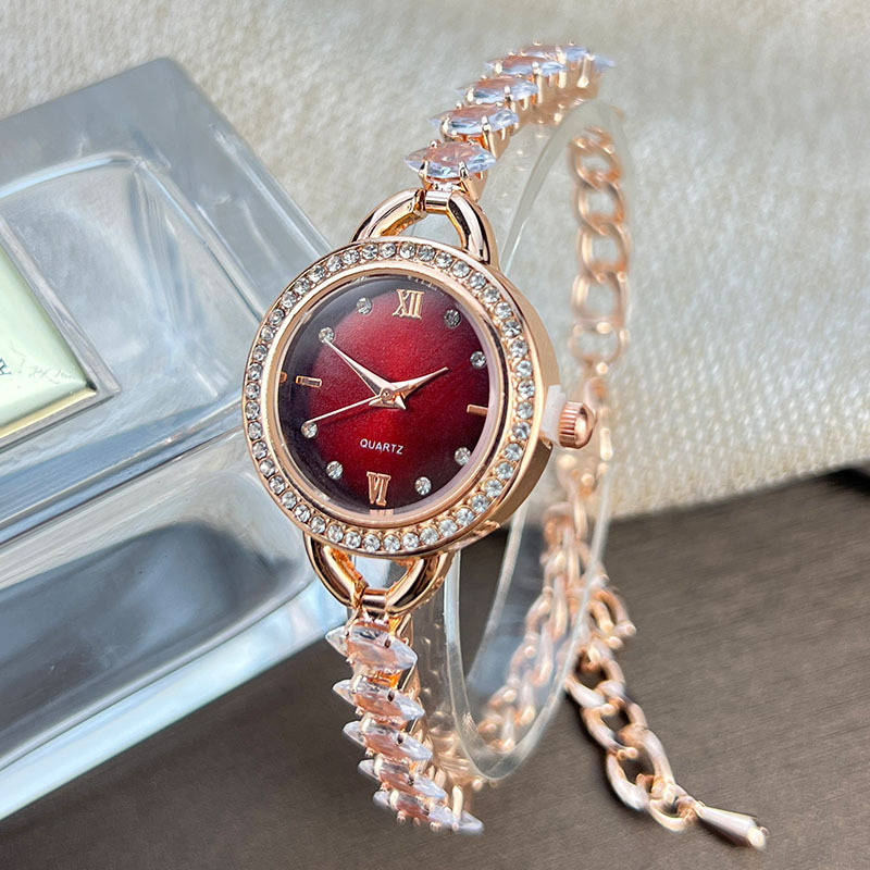 Jewelry Diamond Watches - UTHAI CQ383 Modisches Damen-Uhrenarmband mit diamantbesetzter
