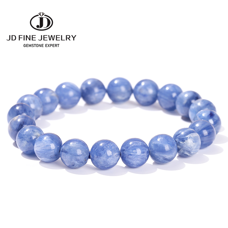 Gemstone Bracelet Healing - JD 5A Natürliches Brasilianisches Kyanit-Armband Blaues