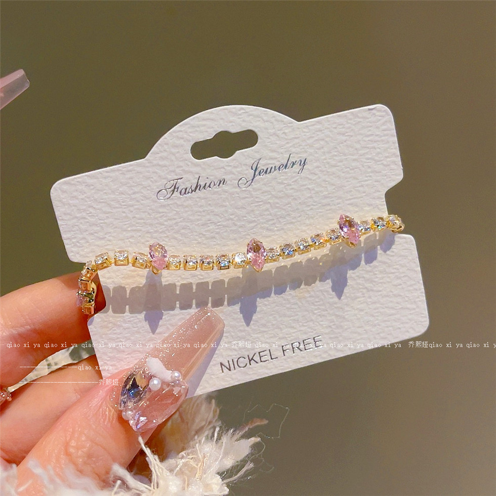 Rosa Volldiamant-Zirkon-Armbän – Best Jewelry Watches Women Bewertung und Preis