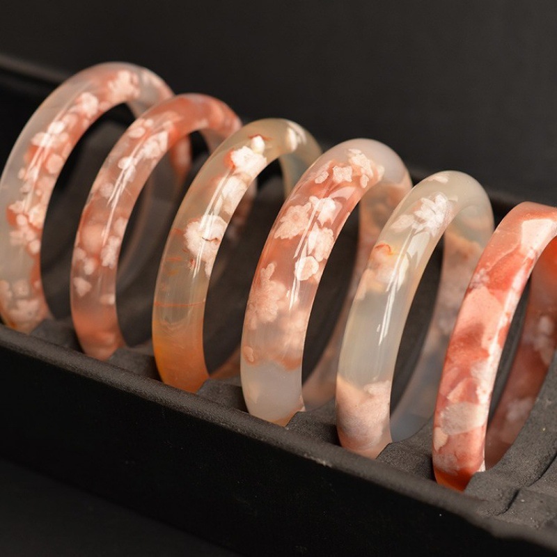 Blume Achat Armreif Frauen Hei – Gemstone Bracelet Healing Bewertung und Preis