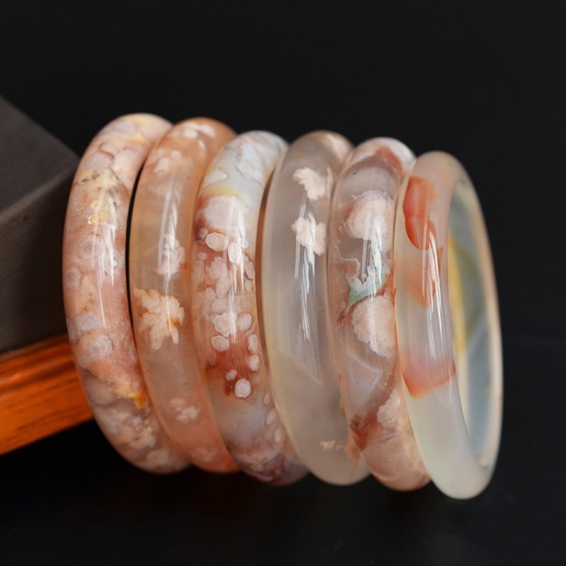 Blume Achat Armreif Frauen Hei – Gemstone Bracelet Healing Bewertung und Preis