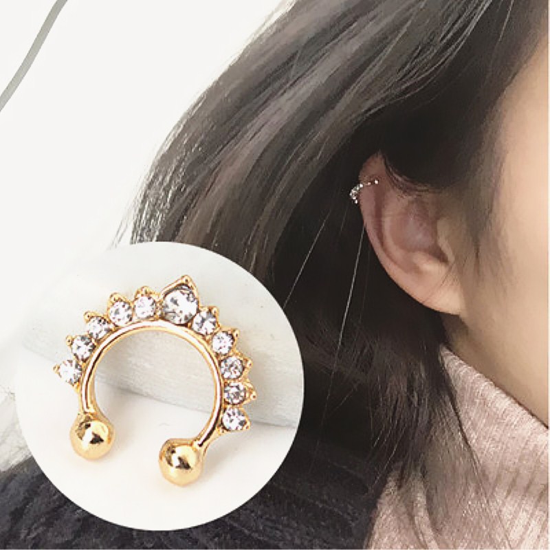 1pc U-Form Nasen clip gefälsch – Ear Cuff No Piercing Bewertung und Preis