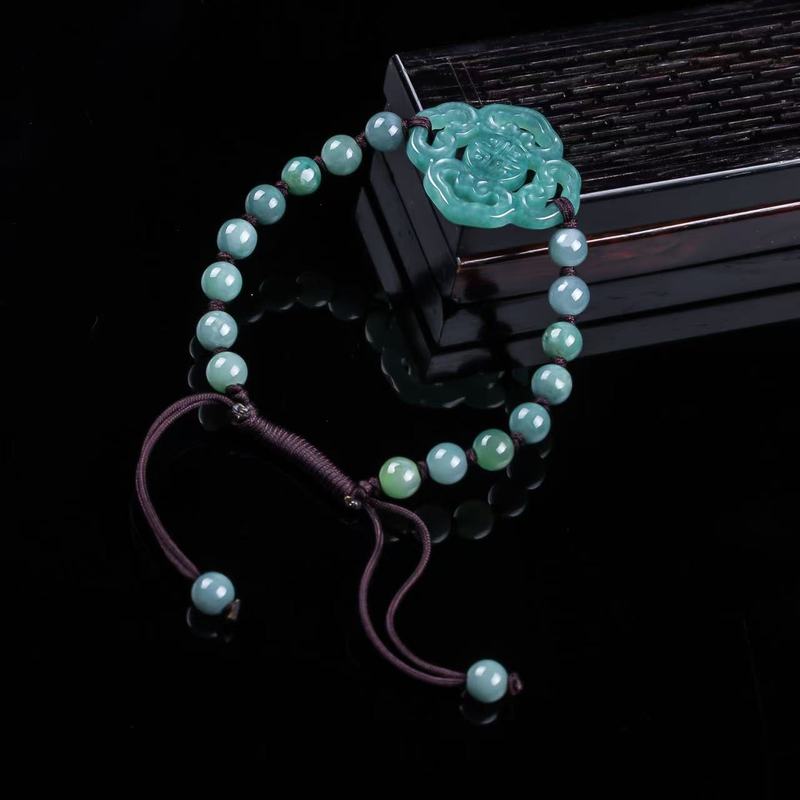 Natürliches Jadeit-Armband der – Jewelry & Watches Store Bewertung und Preis