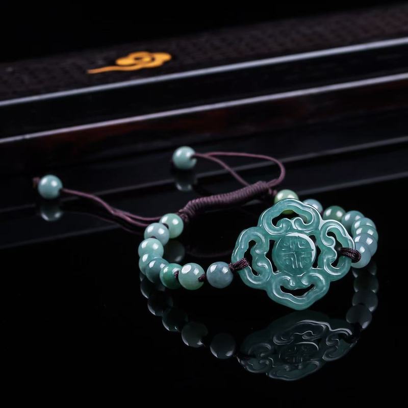 Natürliches Jadeit-Armband der – Jewelry & Watches Store Bewertung und Preis
