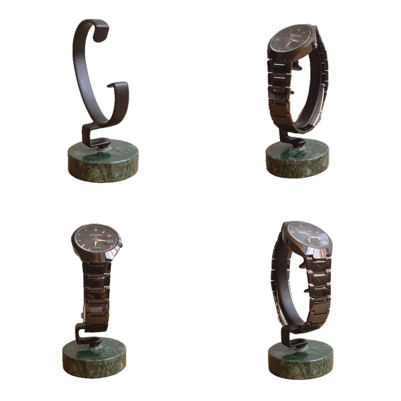 Uhrenständer mit Marmorbasis,  – Jewelry And Watches Inc Bewertung und Preis