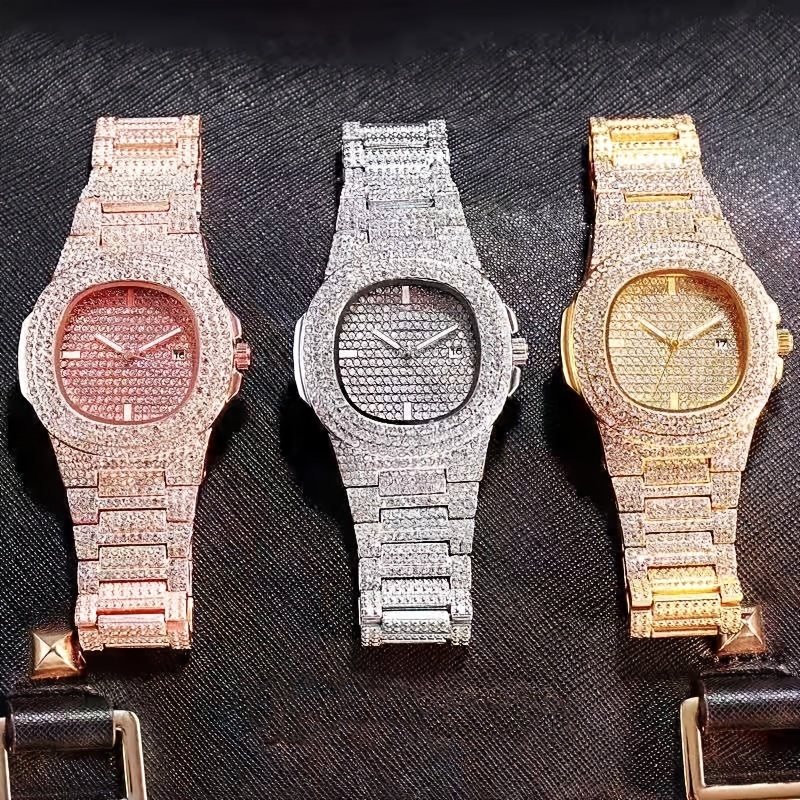 1pc Beliebte Hip Hop Voll Küns – Jewelry Diamond Watches Bewertung und Preis