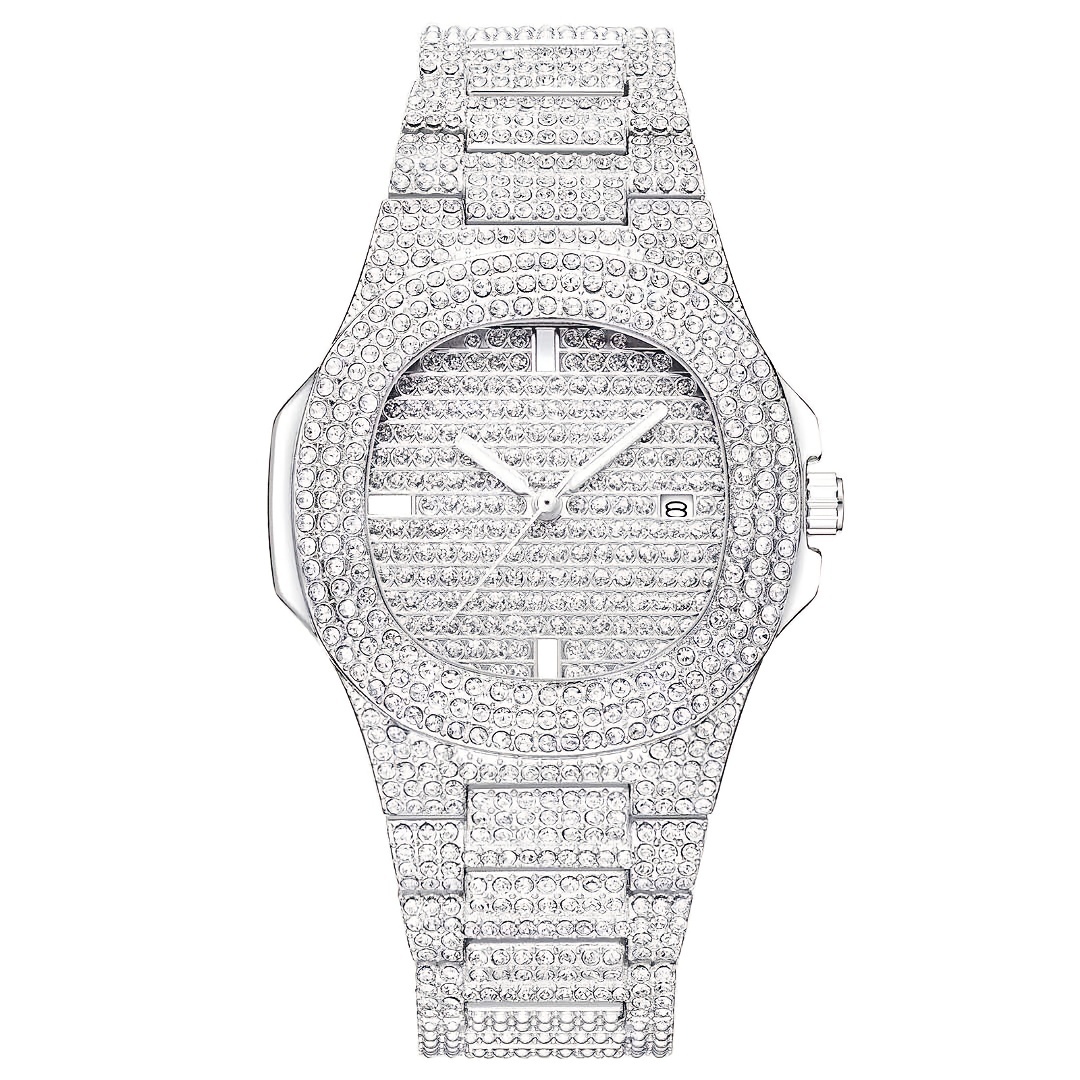 1pc Beliebte Hip Hop Voll Küns – Jewelry Diamond Watches Bewertung und Preis