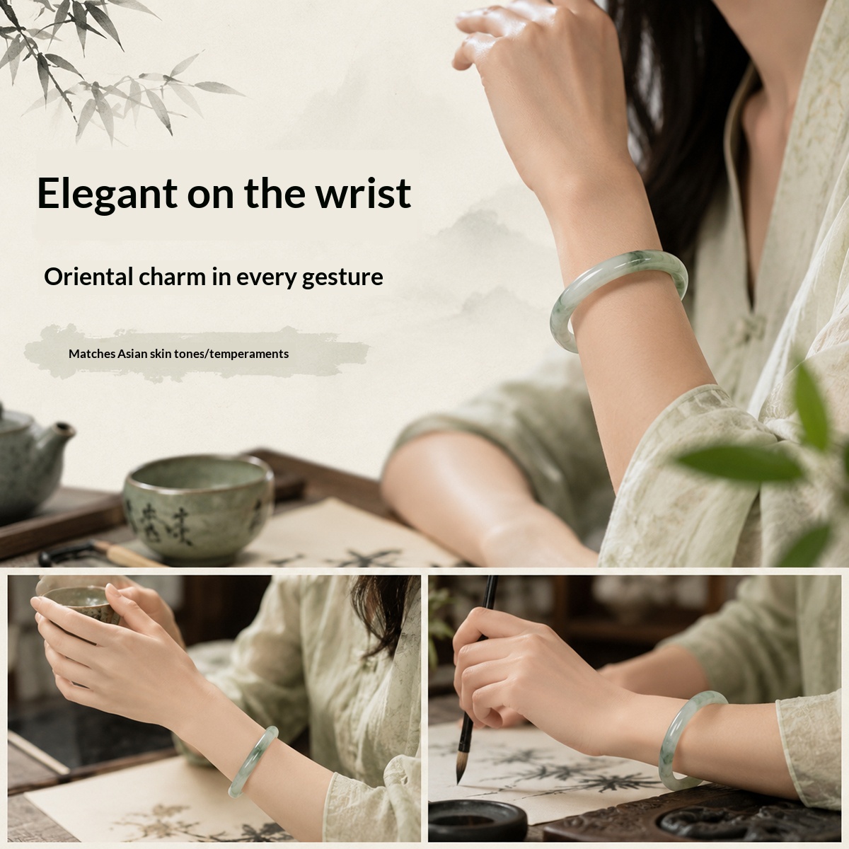 Natürliches Tianshan-Jade-Armb – Gemstone Bracelet Healing Bewertung und Preis