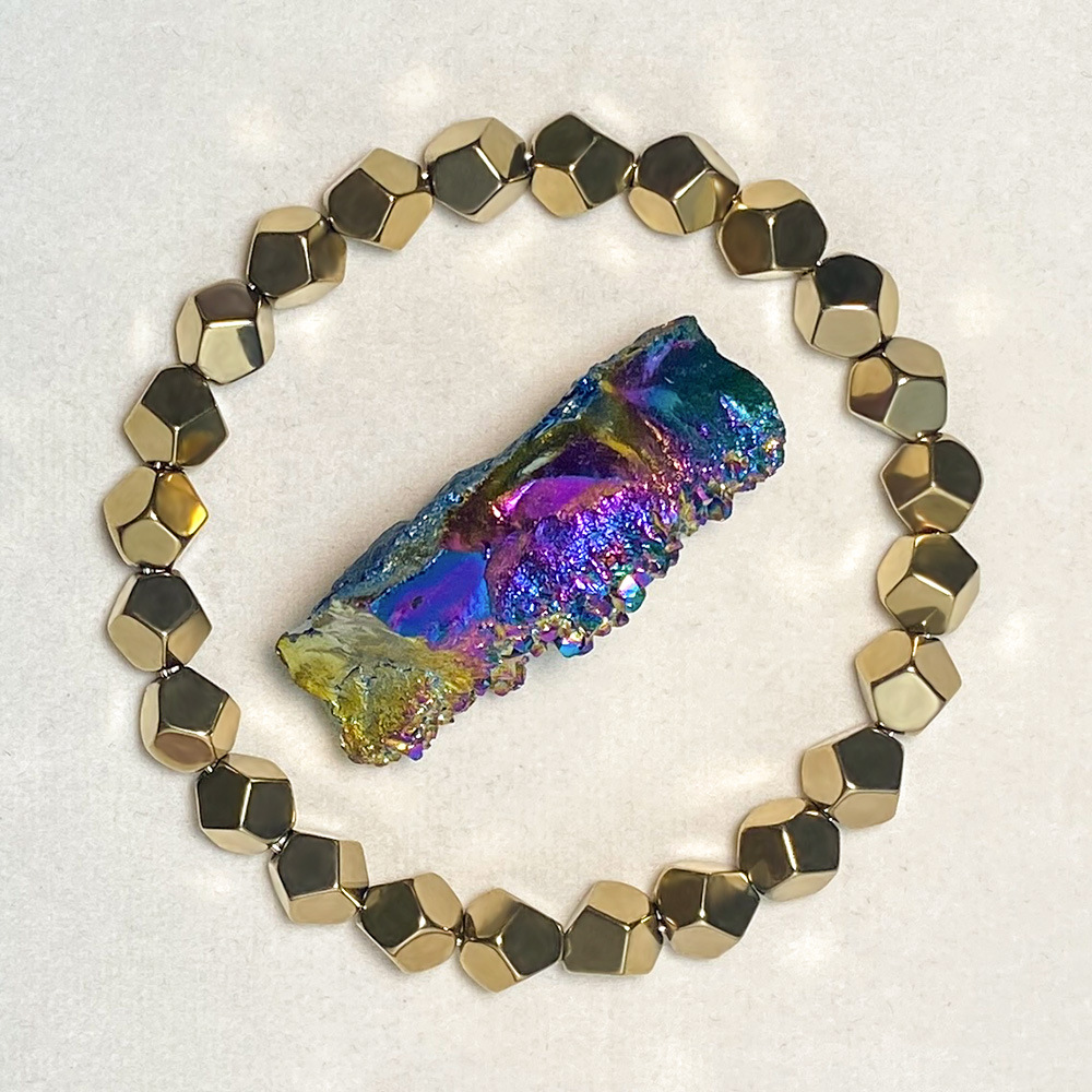 Naturstein-Facettenperlen-Armb – Gemstone Bracelet Healing Bewertung und Preis