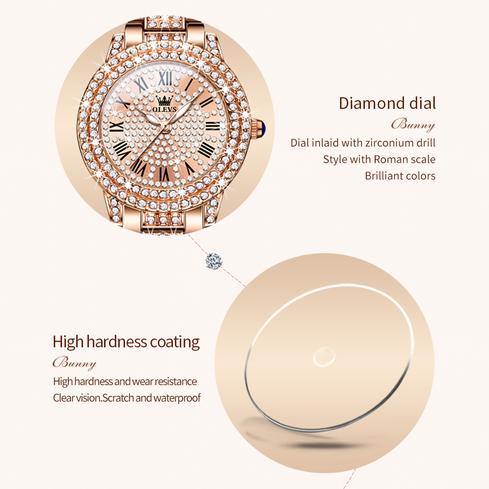 OLEVS 9943, luxuriöse Original – Jewelry Diamond Watches Bewertung und Preis