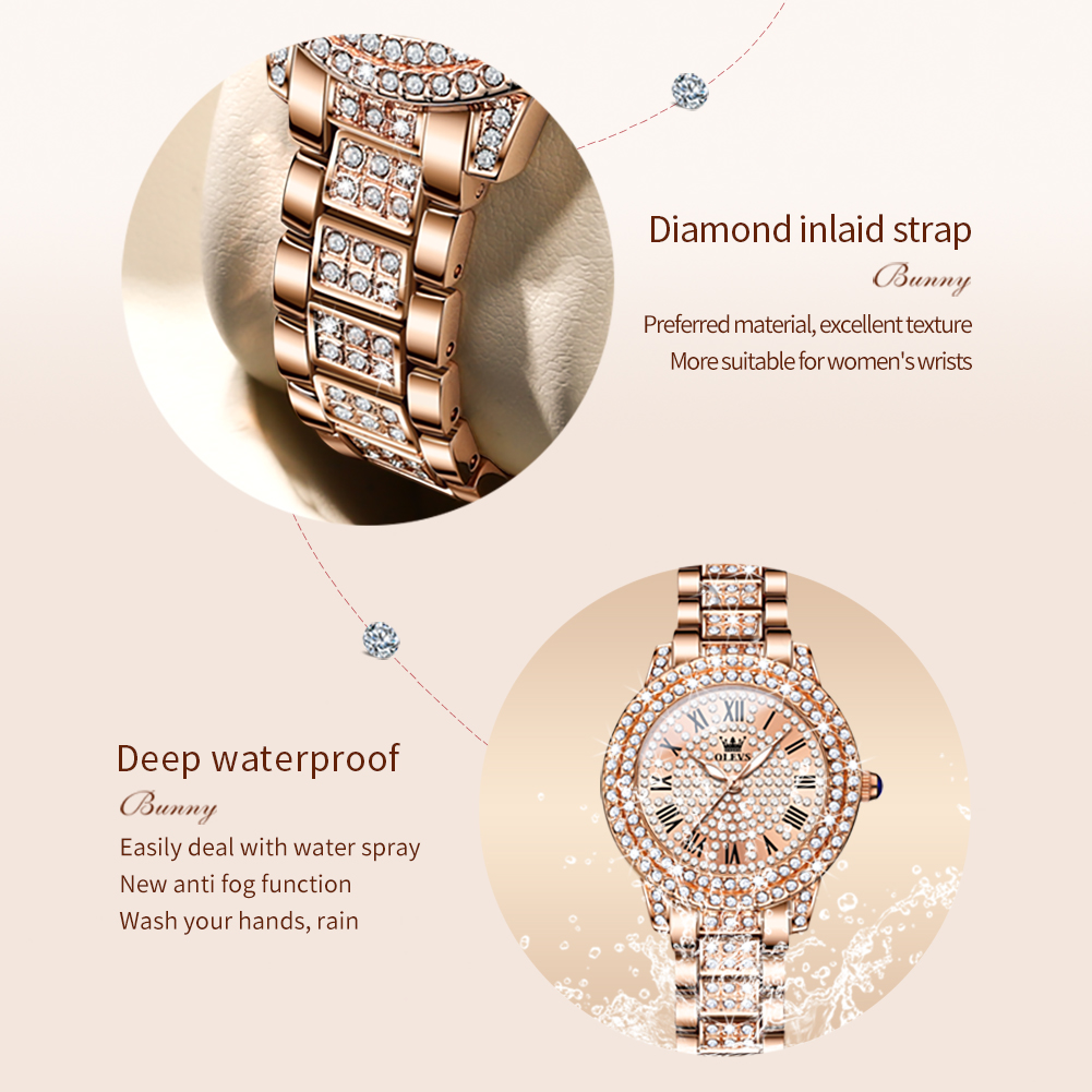 OLEVS 9943, luxuriöse Original – Jewelry Diamond Watches Bewertung und Preis